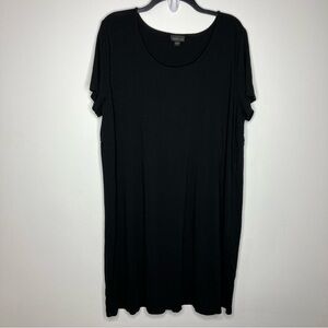 J. Jill Wearever Collection black‎ knit dress black size XL